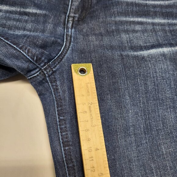 Democracy Jeans Ab Solution Womens Size 8 Distressed Tummy Panel Pockets Blue - Picture 13 of 16